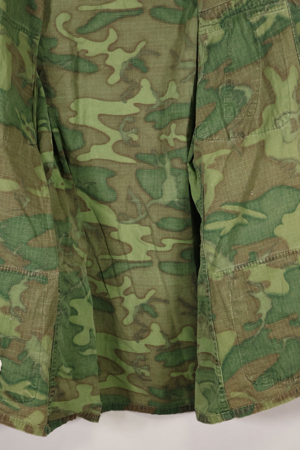 Circa 1968 S-R Ripstop SENTRY DOG MP ERDL Jungle Fatigue Jacket Used
