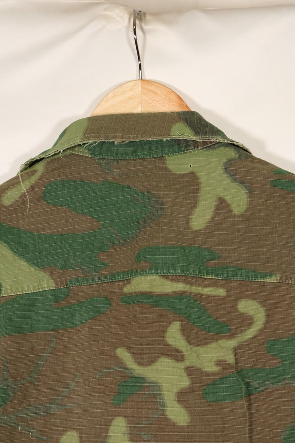 Circa 1968 S-R Ripstop SENTRY DOG MP ERDL Jungle Fatigue Jacket Used