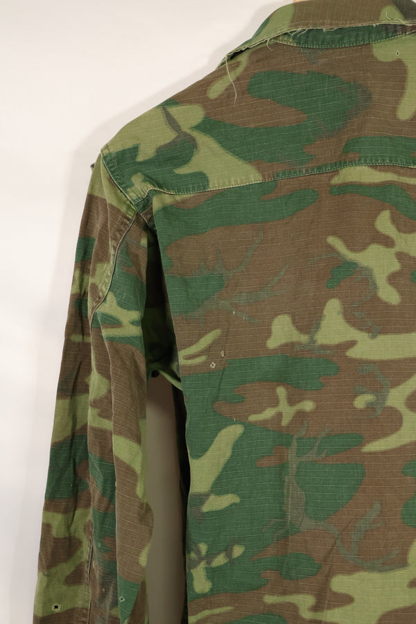Circa 1968 S-R Ripstop SENTRY DOG MP ERDL Jungle Fatigue Jacket Used
