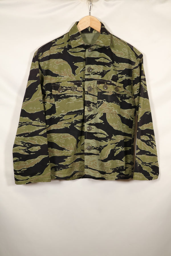 Real Late War Pattern Tiger Stripe Shirt, heavyweight fabric, good condition.