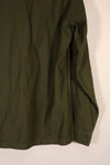 Real 1970 OG-107 utility shirt with Army Airborne insignia, used.