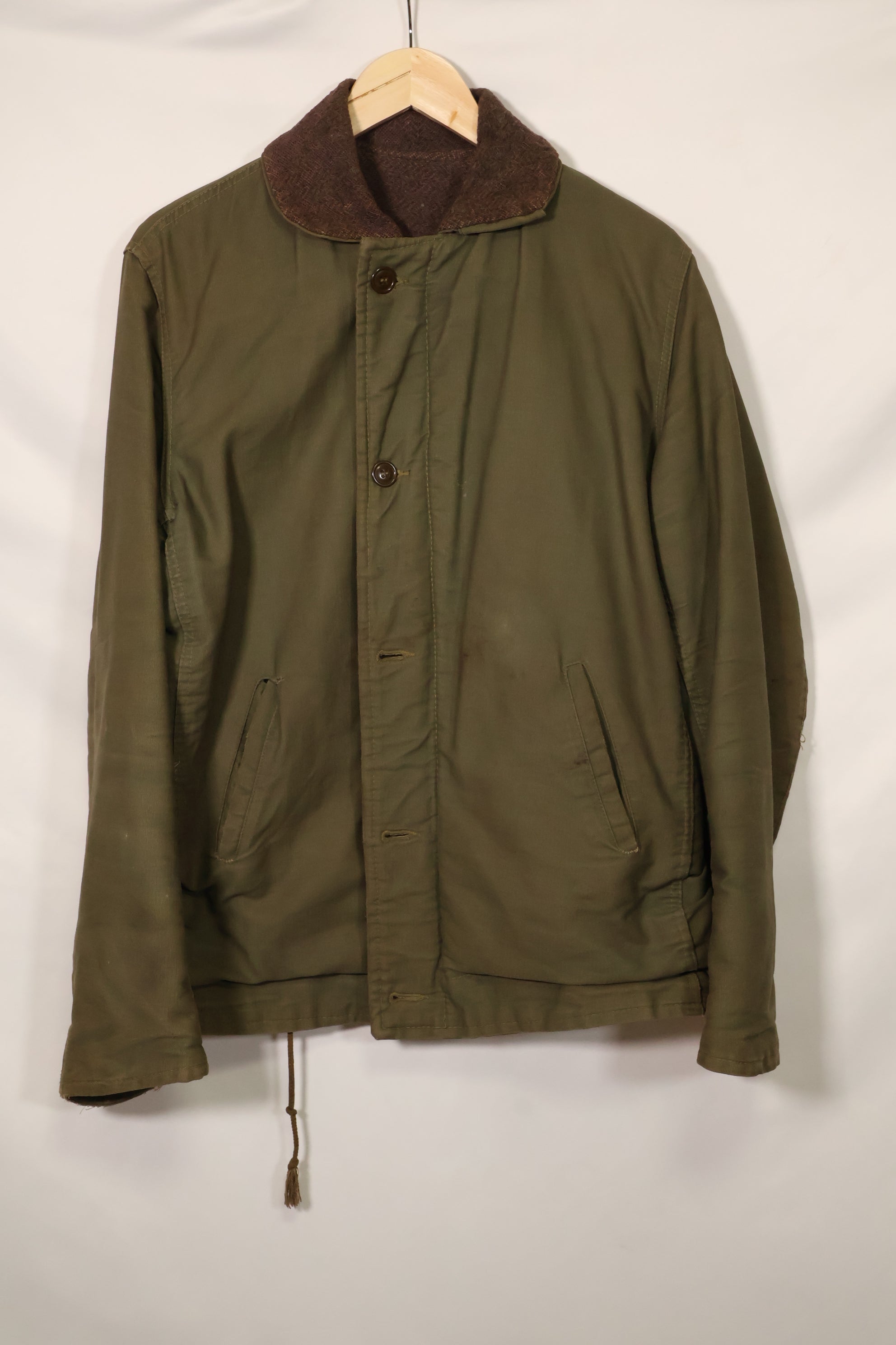 1950's U.S. Navy N-1 Deck Jacket, missing tags etc., buttons missing, used.