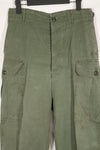 Real 1963 1st Model Jungle Fatigue Pants without leg ties, used.