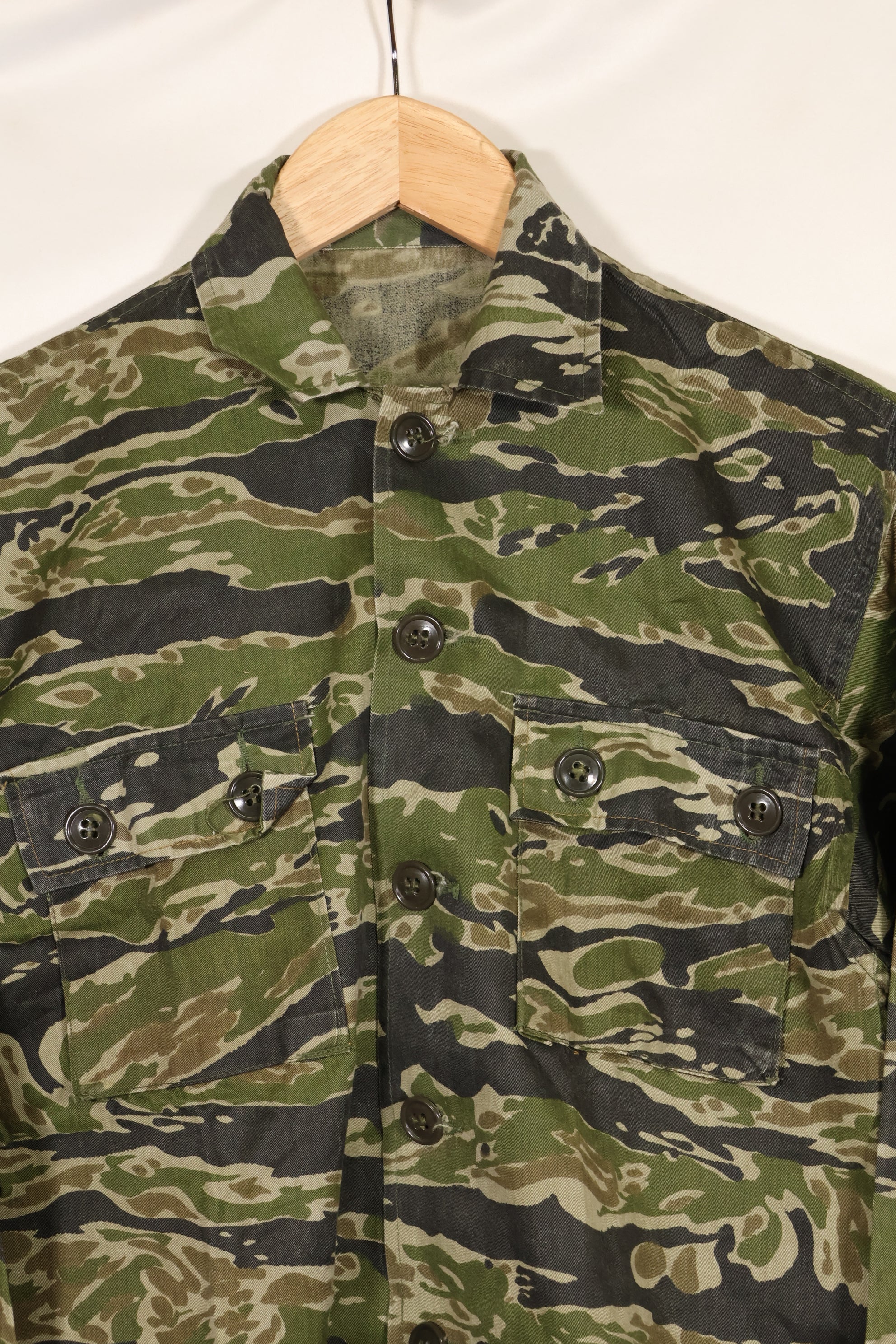 1960s Tiger Stripe Shirt, CIDG pattern, good condition, used, B