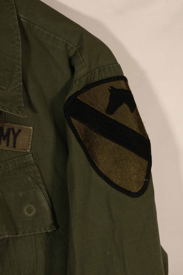 Real 1970 4th Model Jungle Fatigue Jacket M-R with insignia, used.