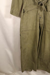 1940s, 36R, U.S. Army Combat Coveralls, PW (Prisoner of War) item, faded, used
