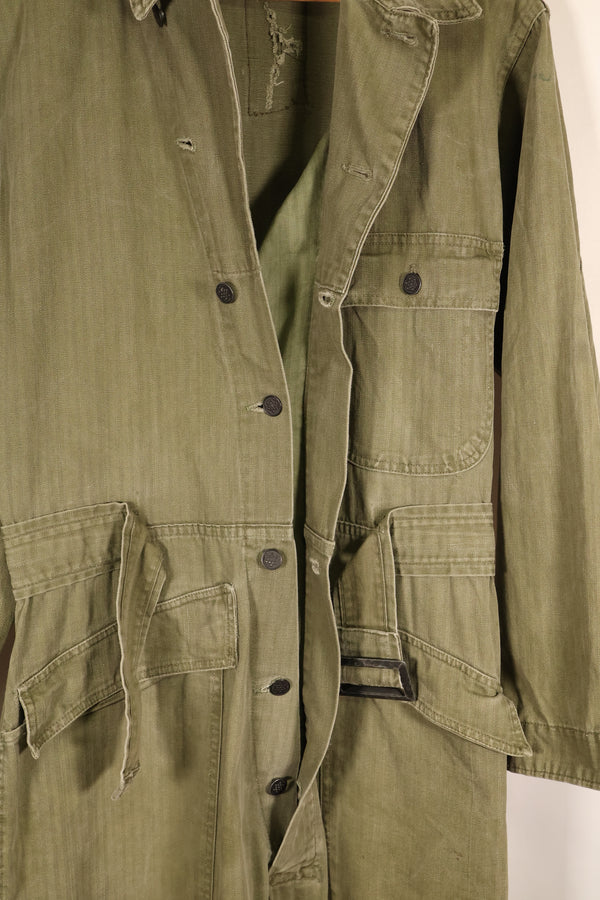 1940s, 36R, U.S. Army Combat Coveralls, PW (Prisoner of War) item, faded, used