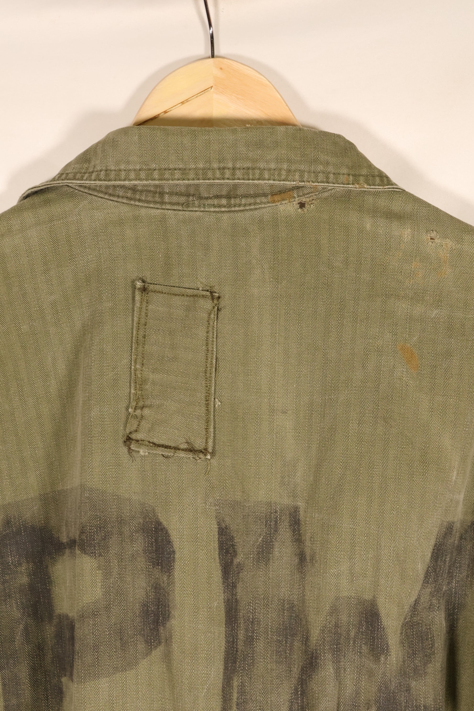 1940s, 36R, U.S. Army Combat Coveralls, PW (Prisoner of War) item, faded, used