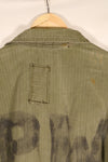 1940s, 36R, U.S. Army Combat Coveralls, PW (Prisoner of War) item, faded, used