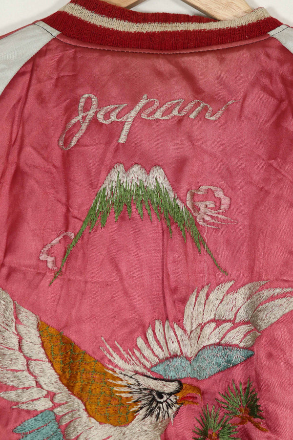 Real 1950s Japan Jacket Sukajan Reversible Zipper Damaged