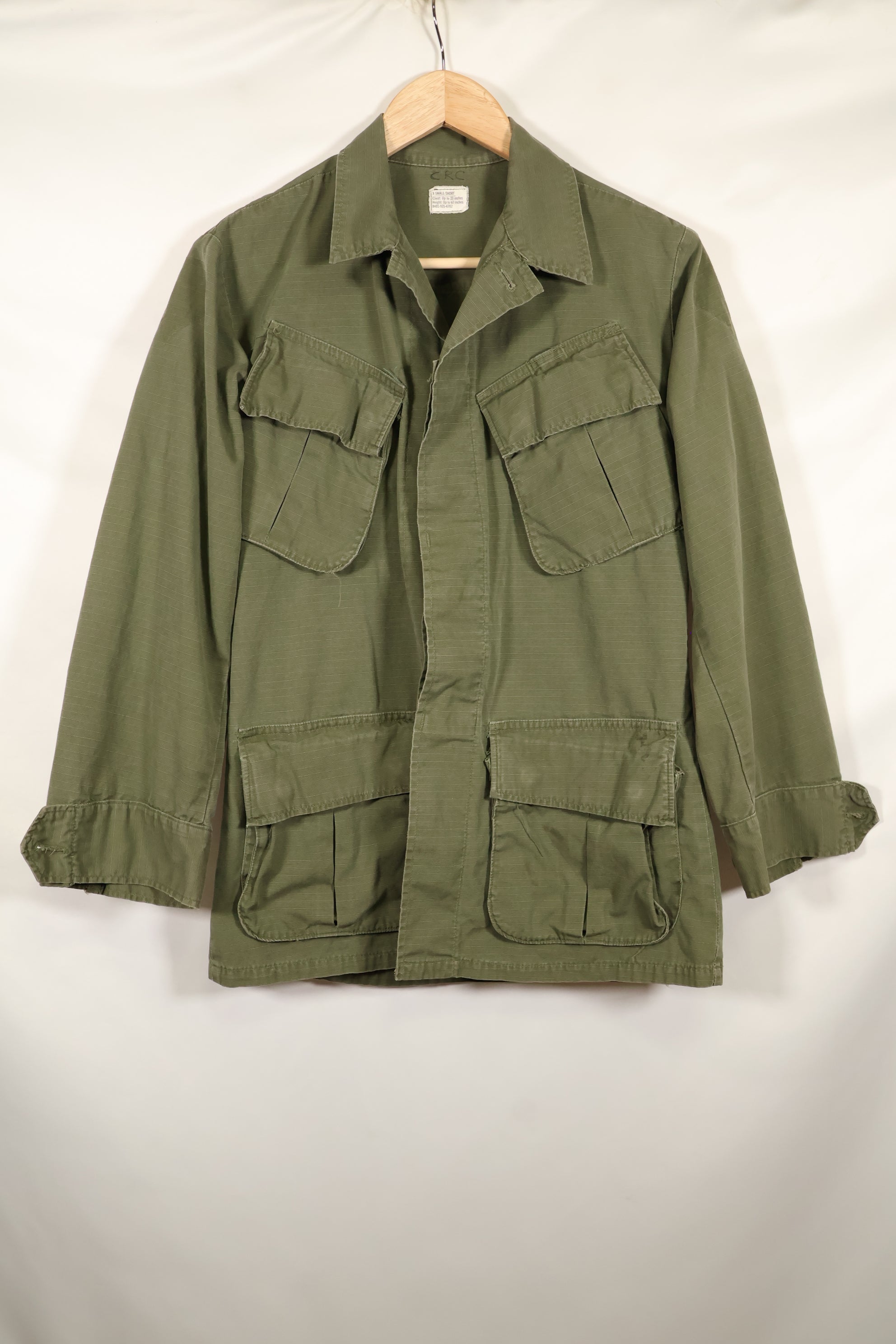 1970 Contract X-SMALL-SHORT 4th Model Jungle Fatigue Jacket Used Film Company Release