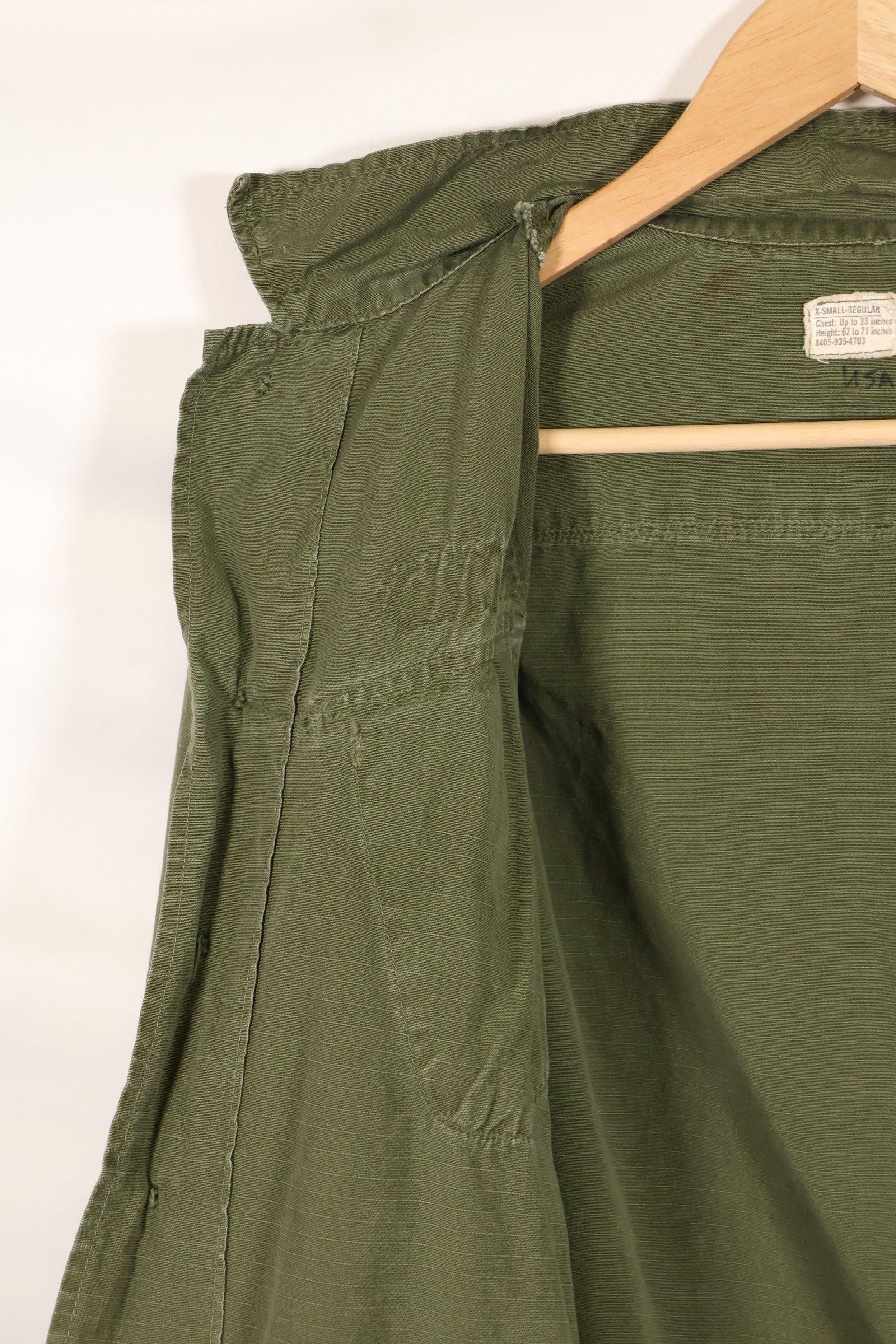 1970 Contract X-SMALL-REGULAR 4th Model Jungle Fatigue Jacket Used Film Company Release (Copy)