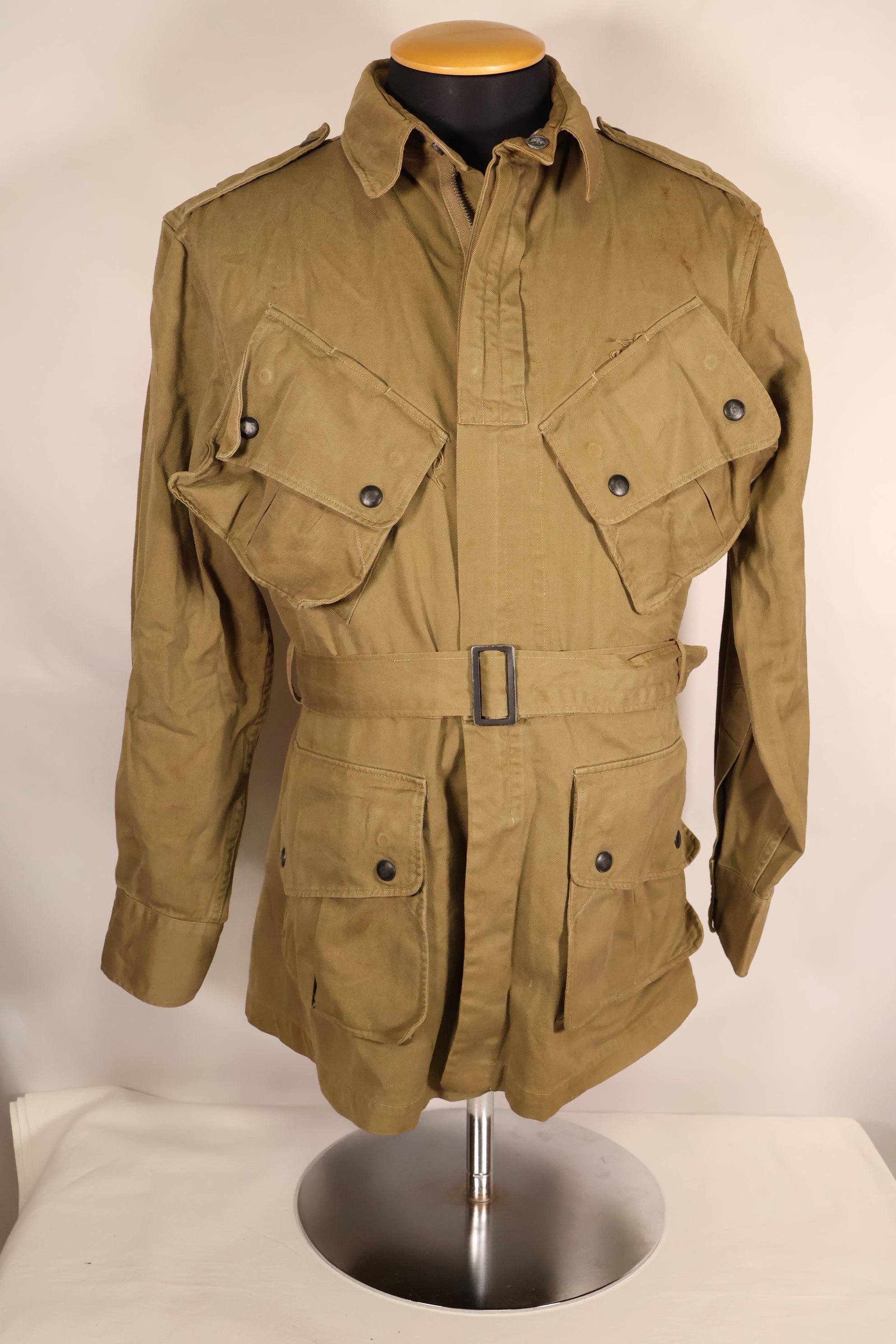 Early 1940s, estimated size 42, U.S. Army, M-1942, Airborne, Jump Jacket, Used