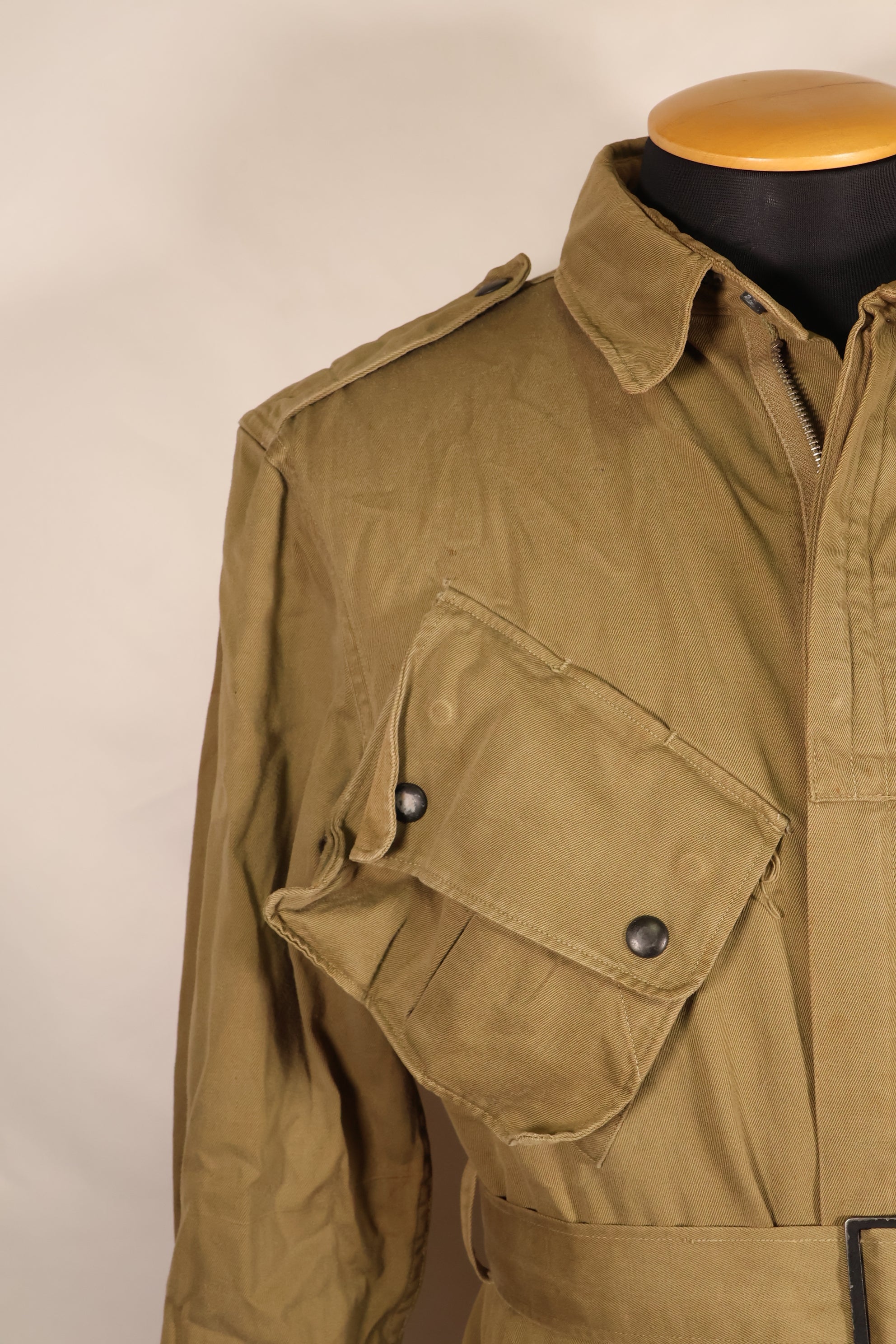 Early 1940s, estimated size 42, U.S. Army, M-1942, Airborne, Jump Jacket, Used