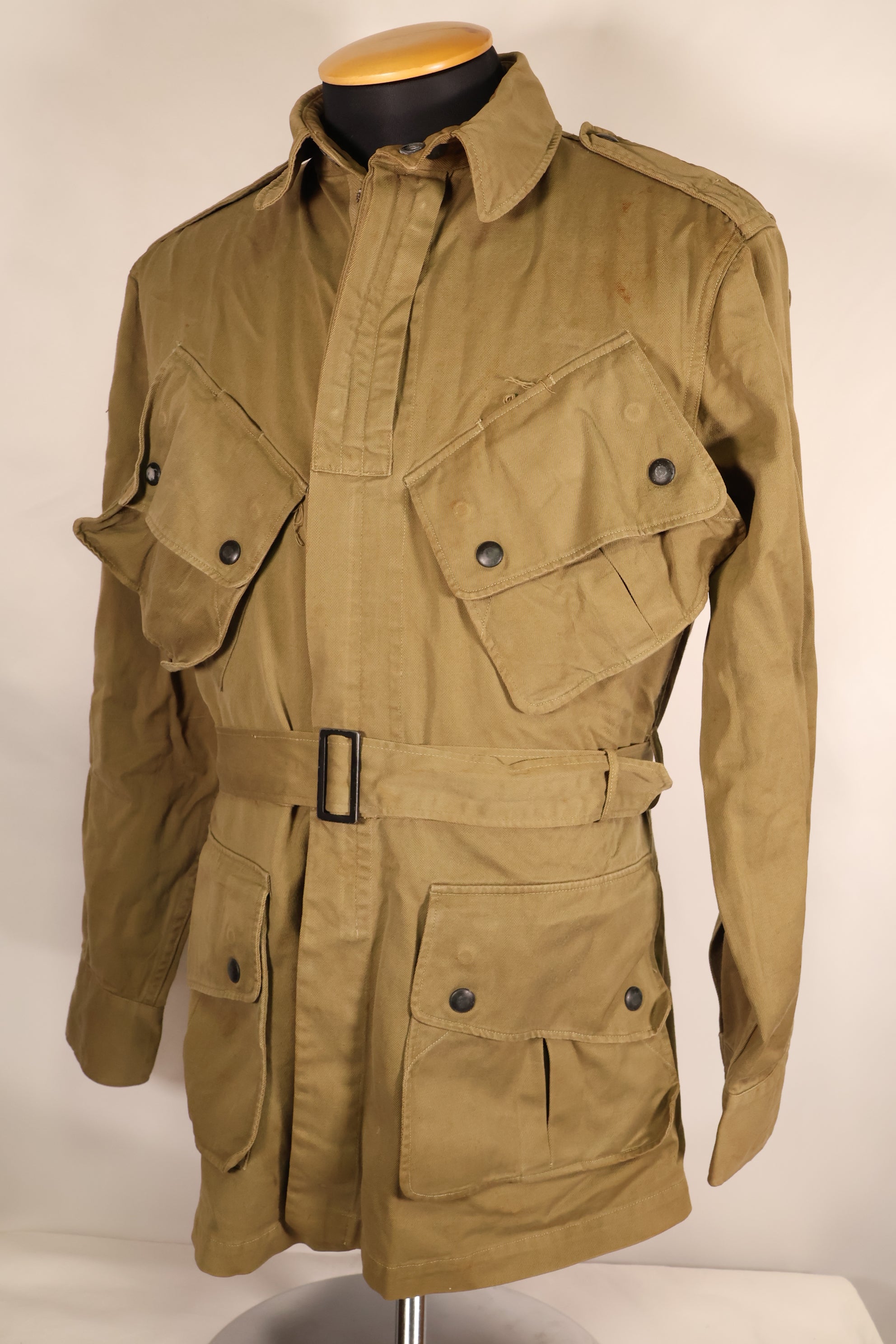 Early 1940s, estimated size 42, U.S. Army, M-1942, Airborne, Jump Jacket, Used