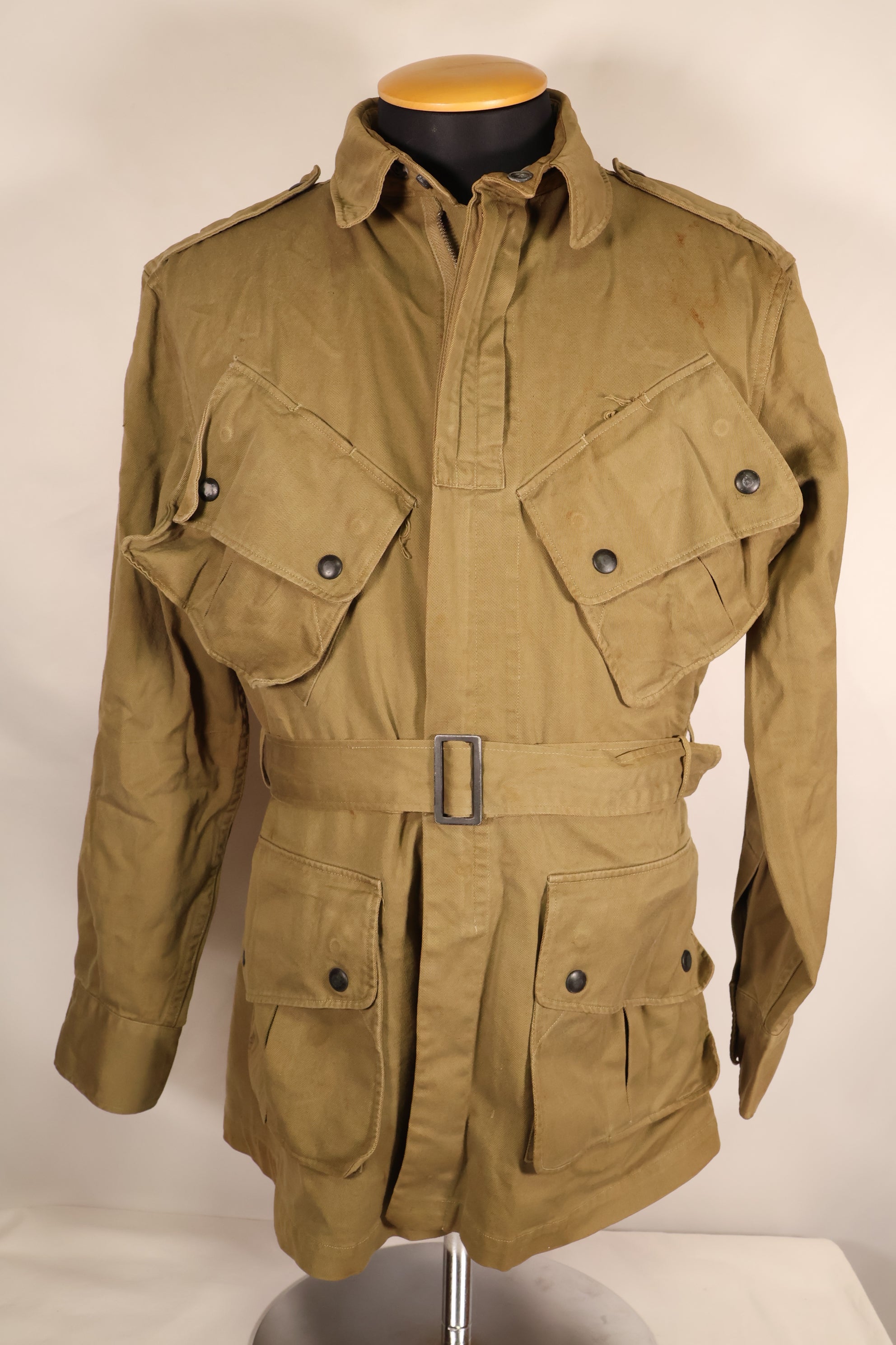 Early 1940s, estimated size 42, U.S. Army, M-1942, Airborne, Jump Jacket, Used
