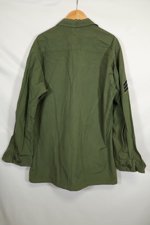 1967 3rd Model Jungle Fatigue Jacket, ex Green Beret, used.