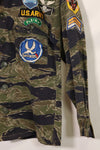 1960's Silver Tiger A-S Tiger Stripe Shirt with ARVN Patch Used