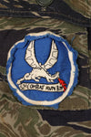 1960's Silver Tiger A-S Tiger Stripe Shirt with ARVN Patch Used