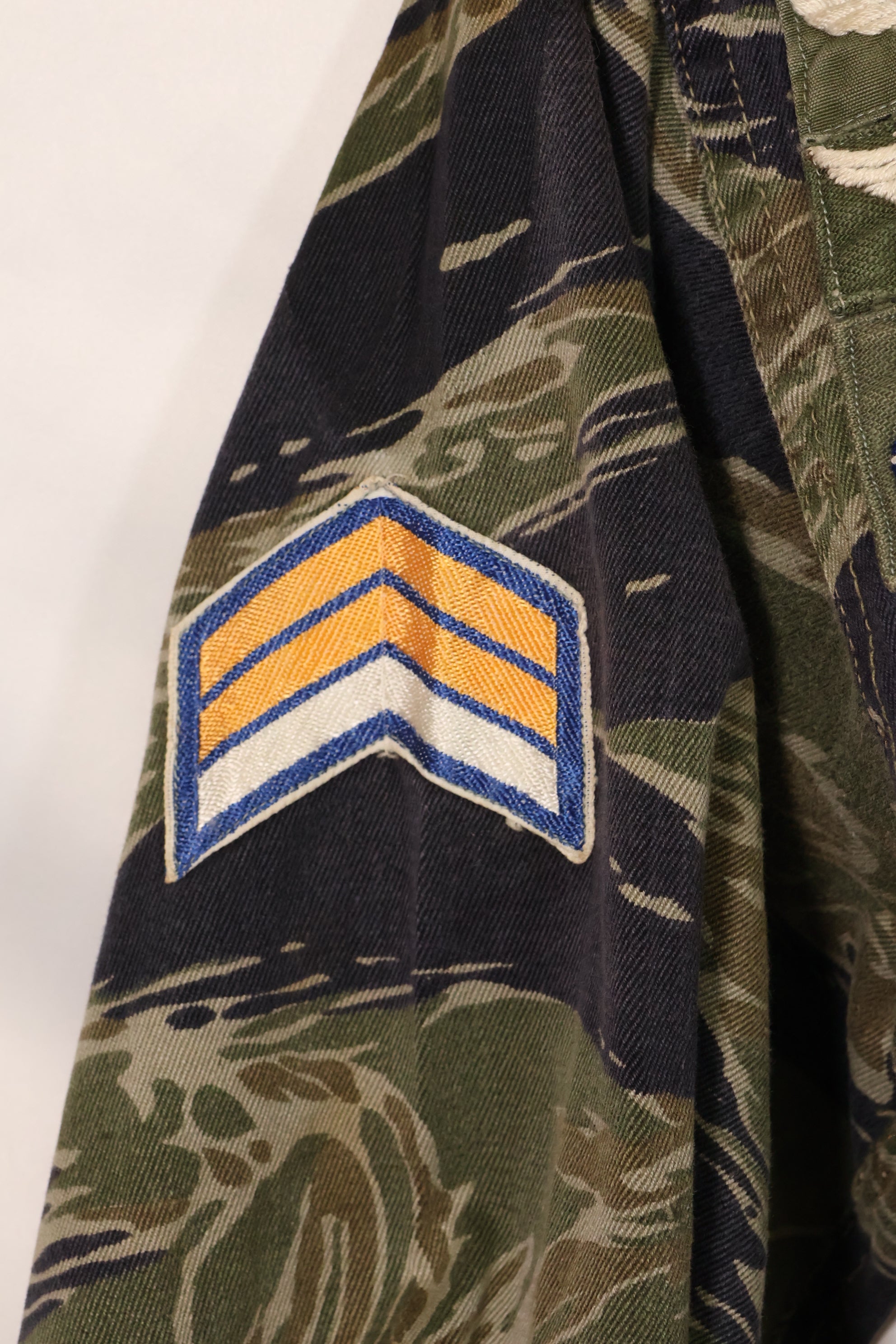1960's Silver Tiger A-S Tiger Stripe Shirt with ARVN Patch Used