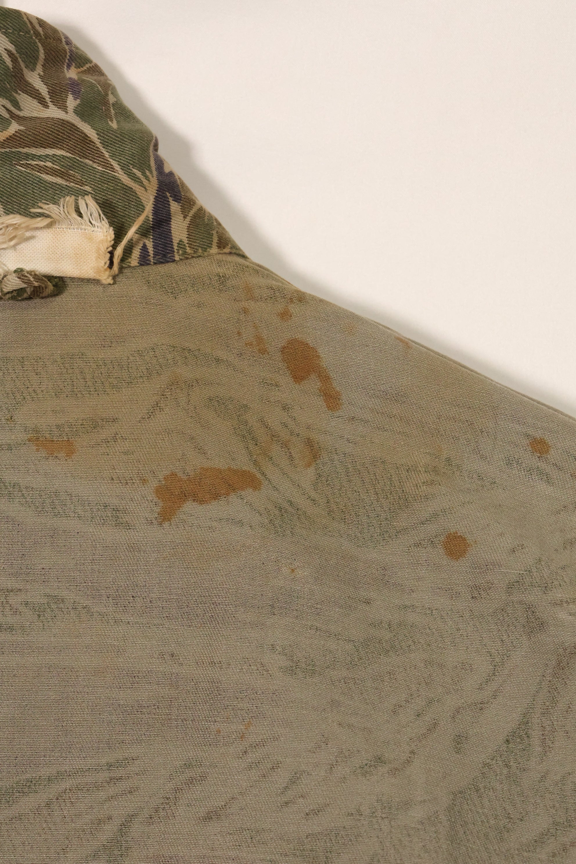 1960's Silver Tiger A-S Tiger Stripe Shirt with ARVN Patch Used