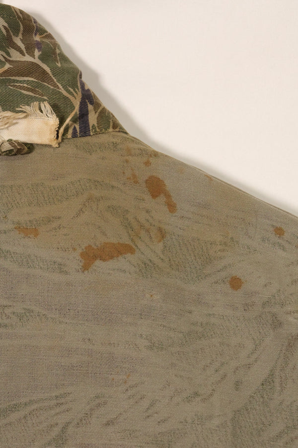 1960's Silver Tiger A-S Tiger Stripe Shirt with ARVN Patch Used