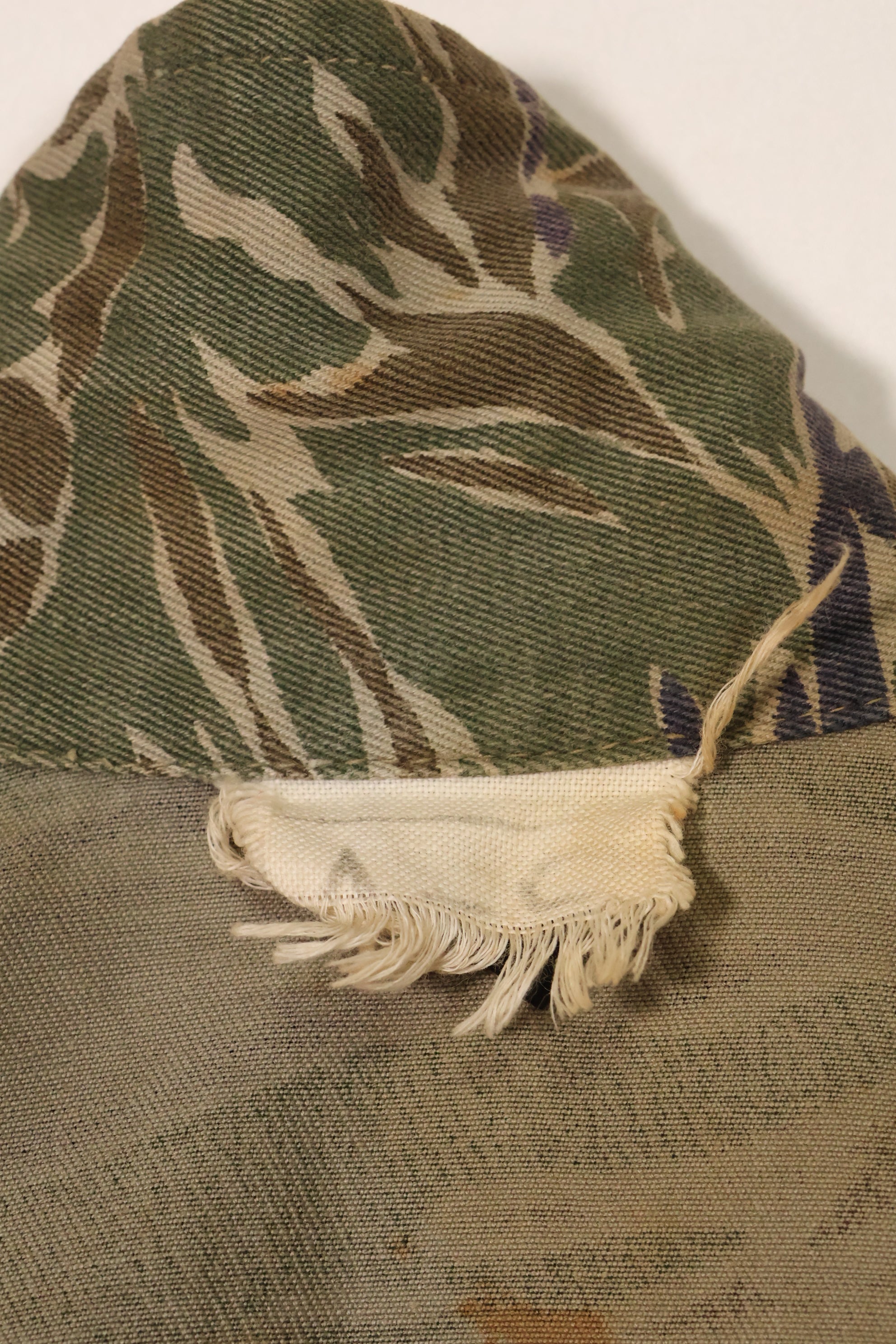 1960's Silver Tiger A-S Tiger Stripe Shirt with ARVN Patch Used