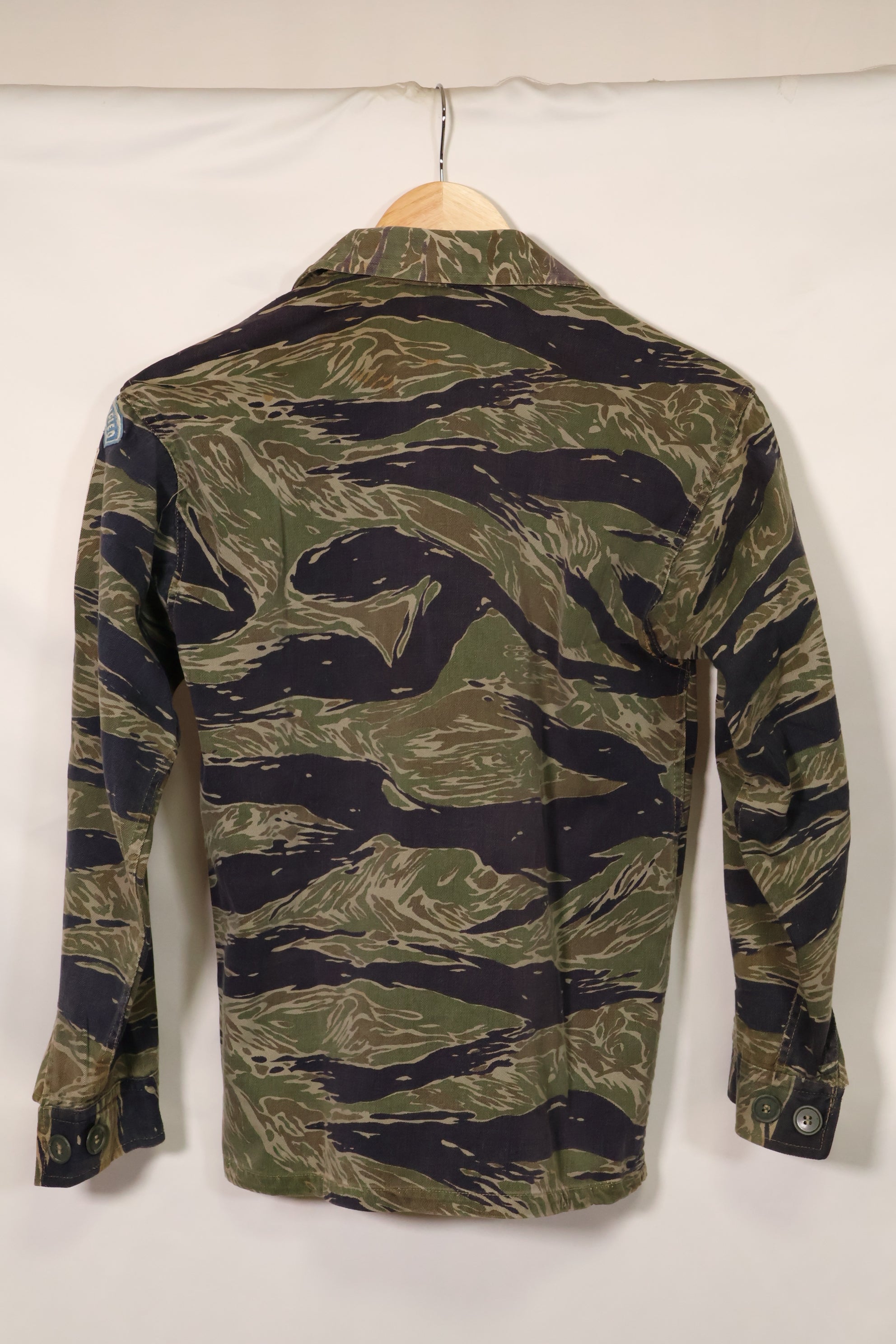 1960's Silver Tiger A-S Tiger Stripe Shirt with ARVN Patch Used