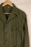 Real 1940s US Army HBT OD Utility Jacket Used 36R