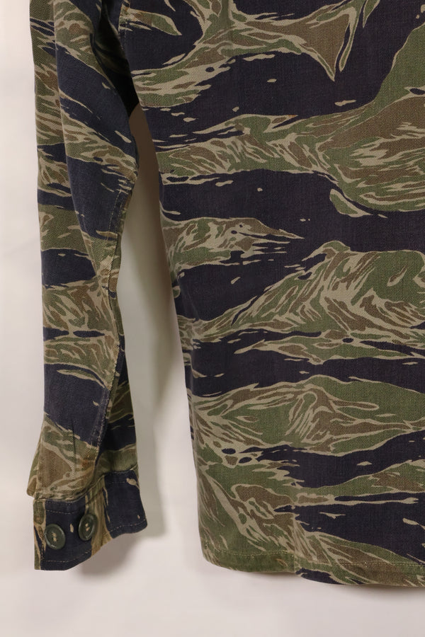 1960's Silver Tiger A-S Tiger Stripe Shirt with ARVN Patch Used