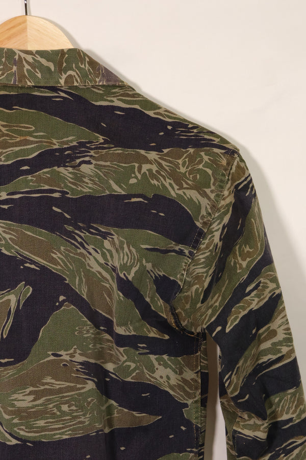1960's Silver Tiger A-S Tiger Stripe Shirt with ARVN Patch Used