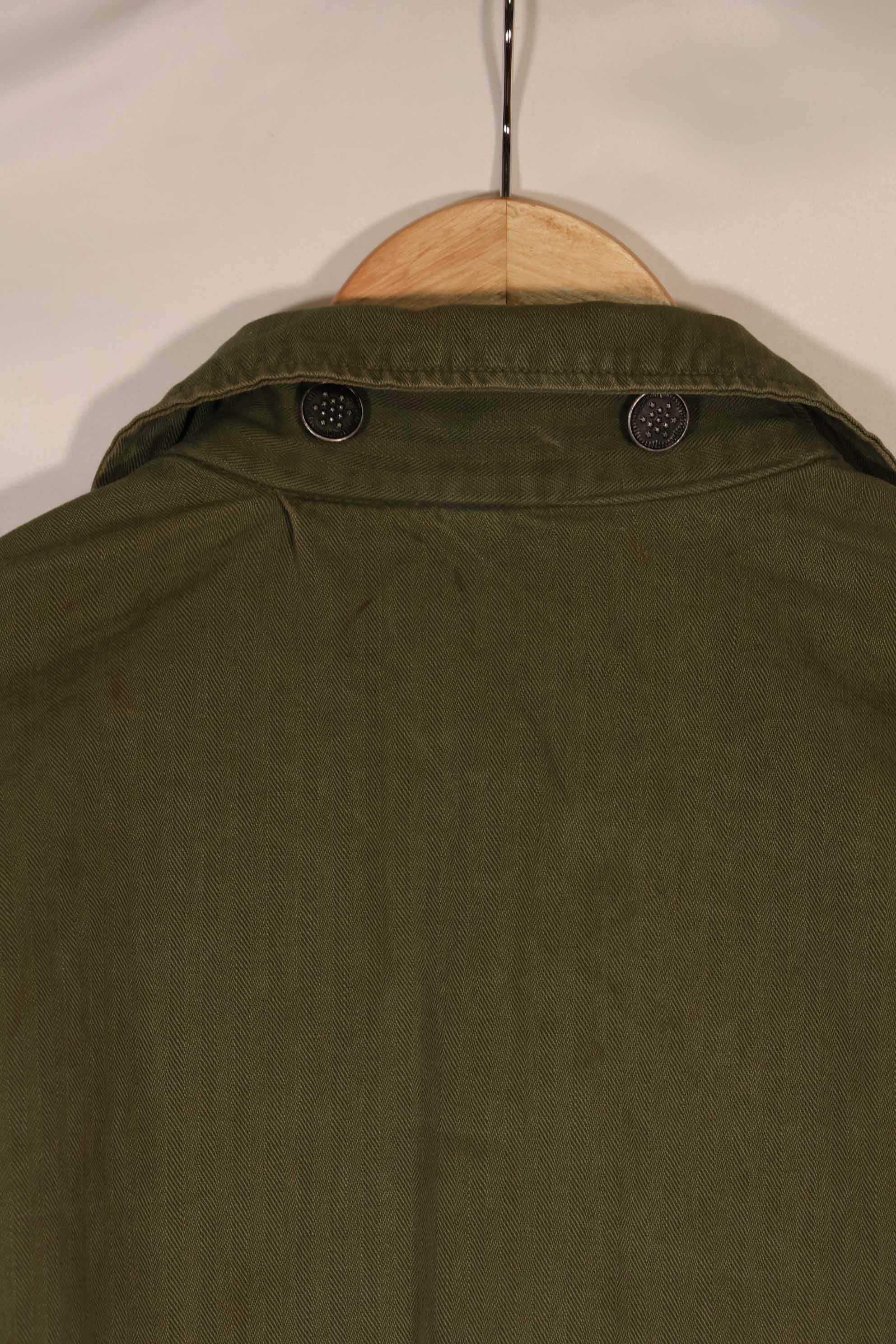 Real 1940s US Army HBT OD Utility Jacket Used 36R