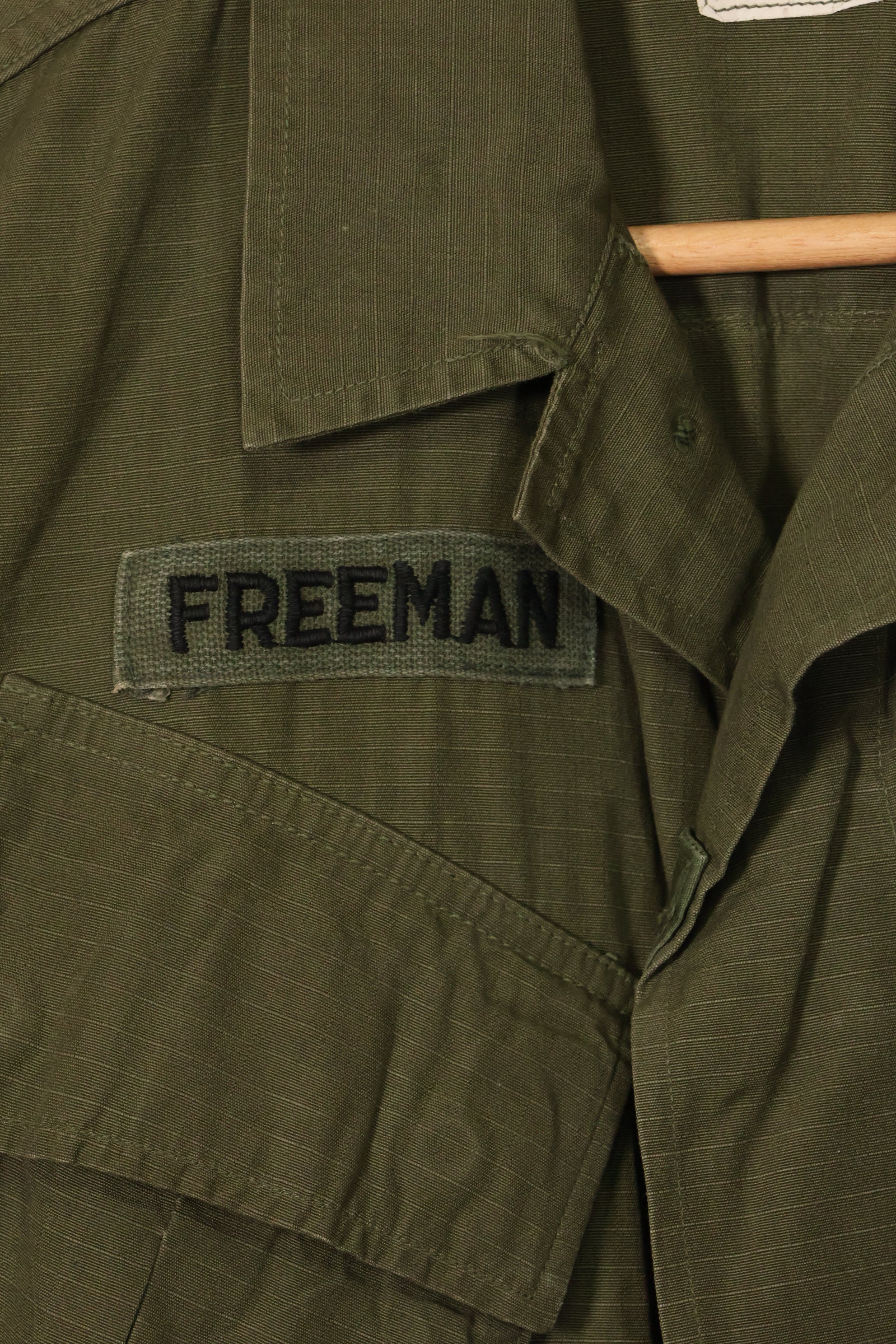 1969 Contract 4th Model Jungle Fatigue Jacket X-S-R Used with Patches