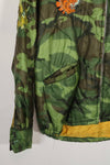 Real US NAVY SEABEE TEAM 7107 1971-72 Tour Jacket made by US Army Poncho Liner