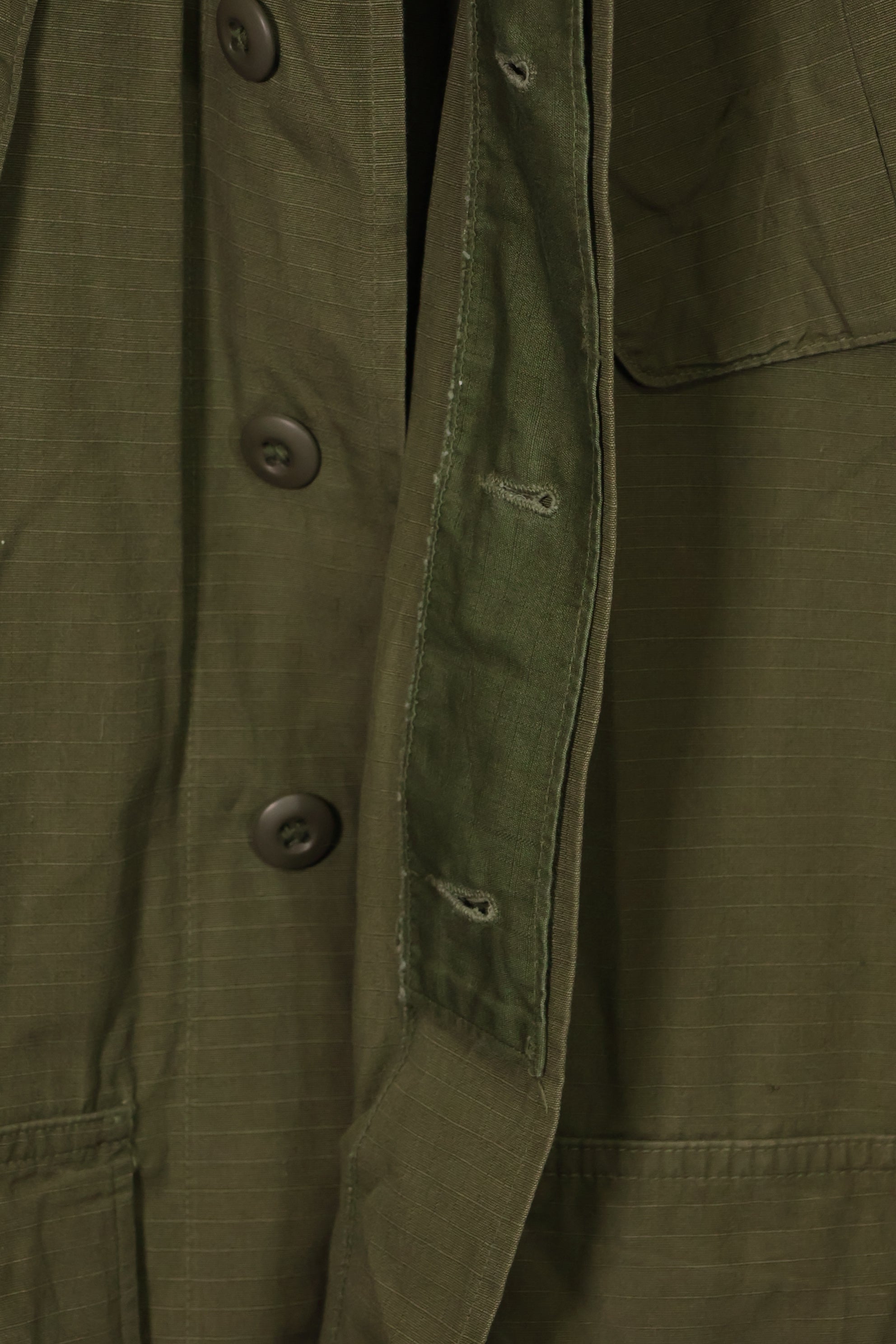1969 Contract 4th Model Jungle Fatigue Jacket X-S-R Used with Patches