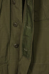 1969 Contract 4th Model Jungle Fatigue Jacket X-S-R Used with Patches