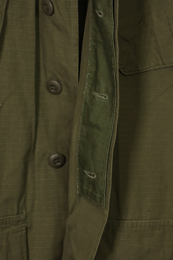 1969 Contract 4th Model Jungle Fatigue Jacket X-S-R Used with Patches