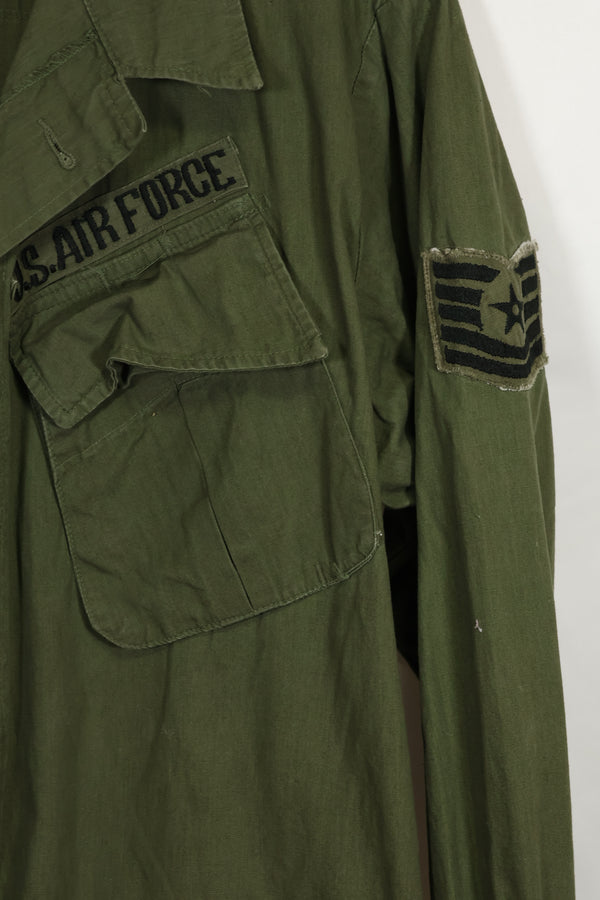 1967 USAF 3rd Model Jungle Fatigue Jacket L-R Good condition used