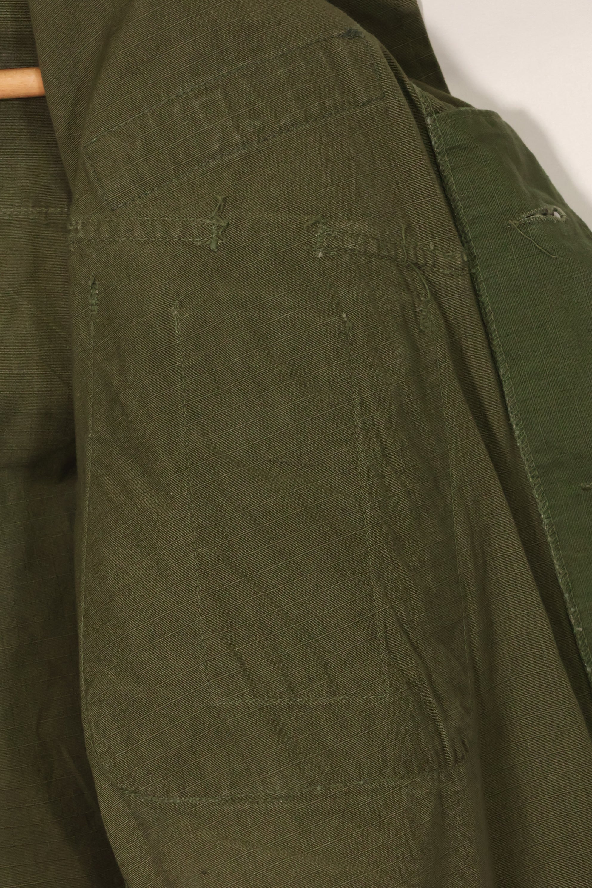1969 Contract 4th Model Jungle Fatigue Jacket X-S-R Used with Patches