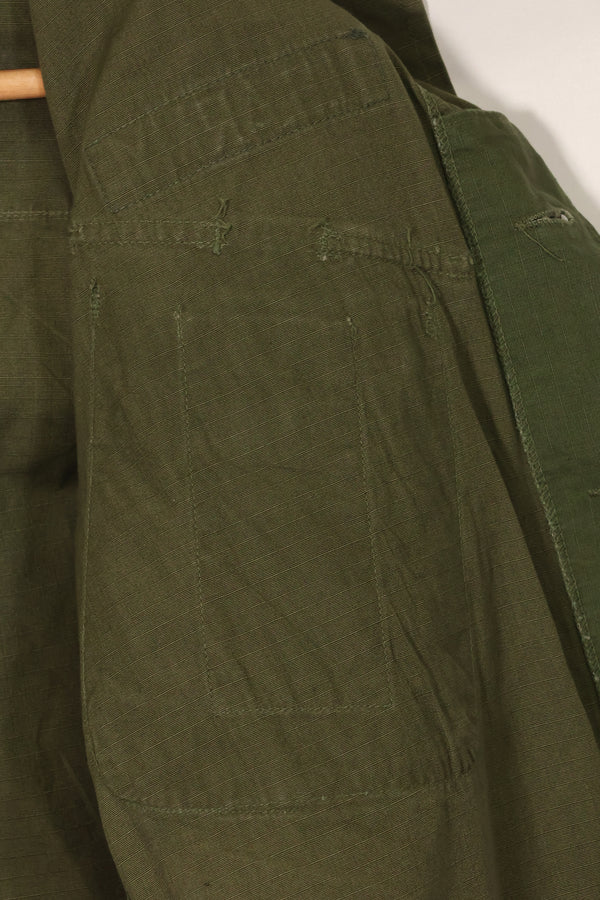 1969 Contract 4th Model Jungle Fatigue Jacket X-S-R Used with Patches