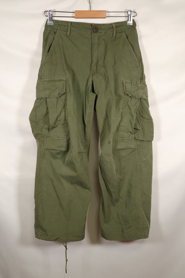 Circa 1969 XS-S size 4th Model Jungle Fatigue pants, used, released by film company