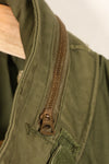 1974 Contract M-S M65 Field Jacket, 3rd Model, Used, Faded, With Patches