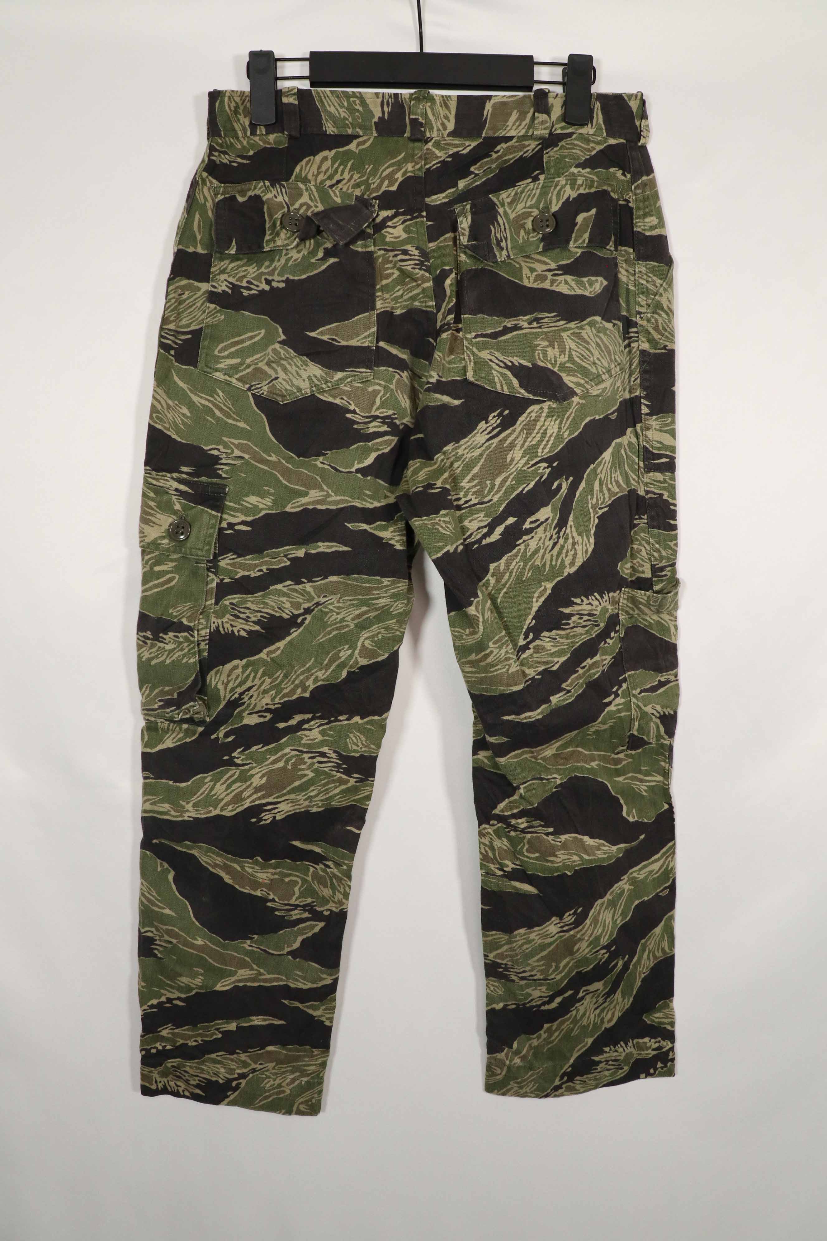 Real Okinawa Tiger Tiger Stripe Pants Utility Pants Cut Used