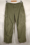 Circa 1969 Estimated size S-S 4th Model Jungle Fatigue pants, used, released by a movie company.