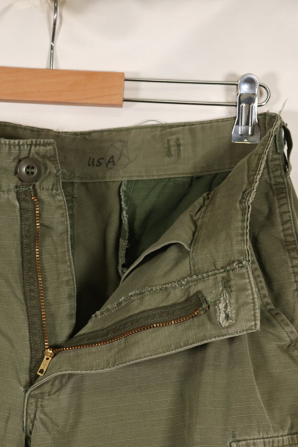 Circa 1969 Estimated size S-S 4th Model Jungle Fatigue pants, used, released by a movie company.