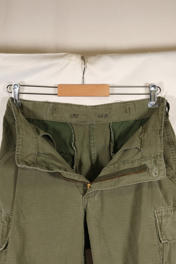 Circa 1969 Estimated size S-S 4th Model Jungle Fatigue pants, used, released by a movie company.