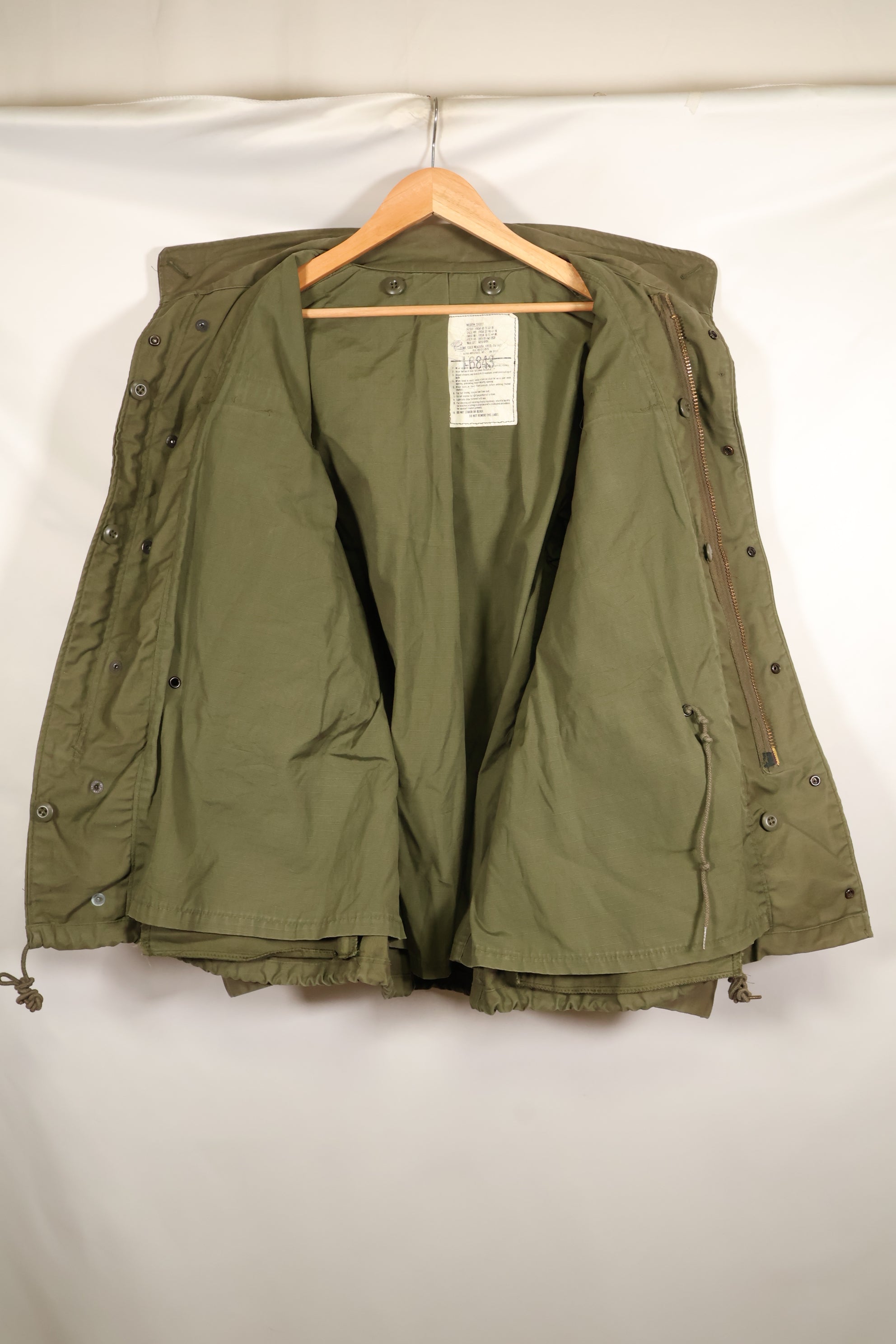 1980s Lot: M-S Set: M65 Field Jacket (3rd Model) with Liner, Used