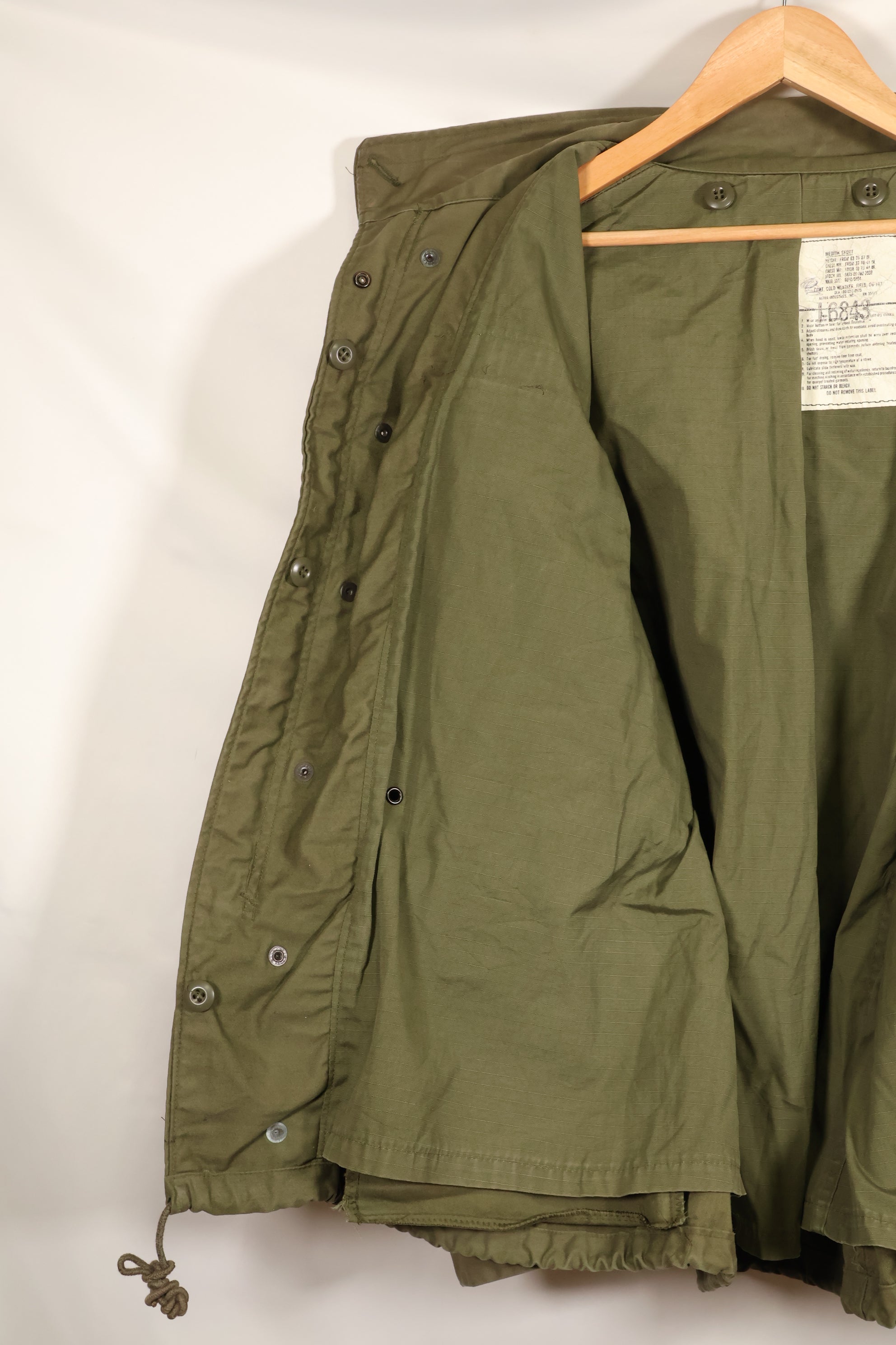 1980s Lot: M-S Set: M65 Field Jacket (3rd Model) with Liner, Used