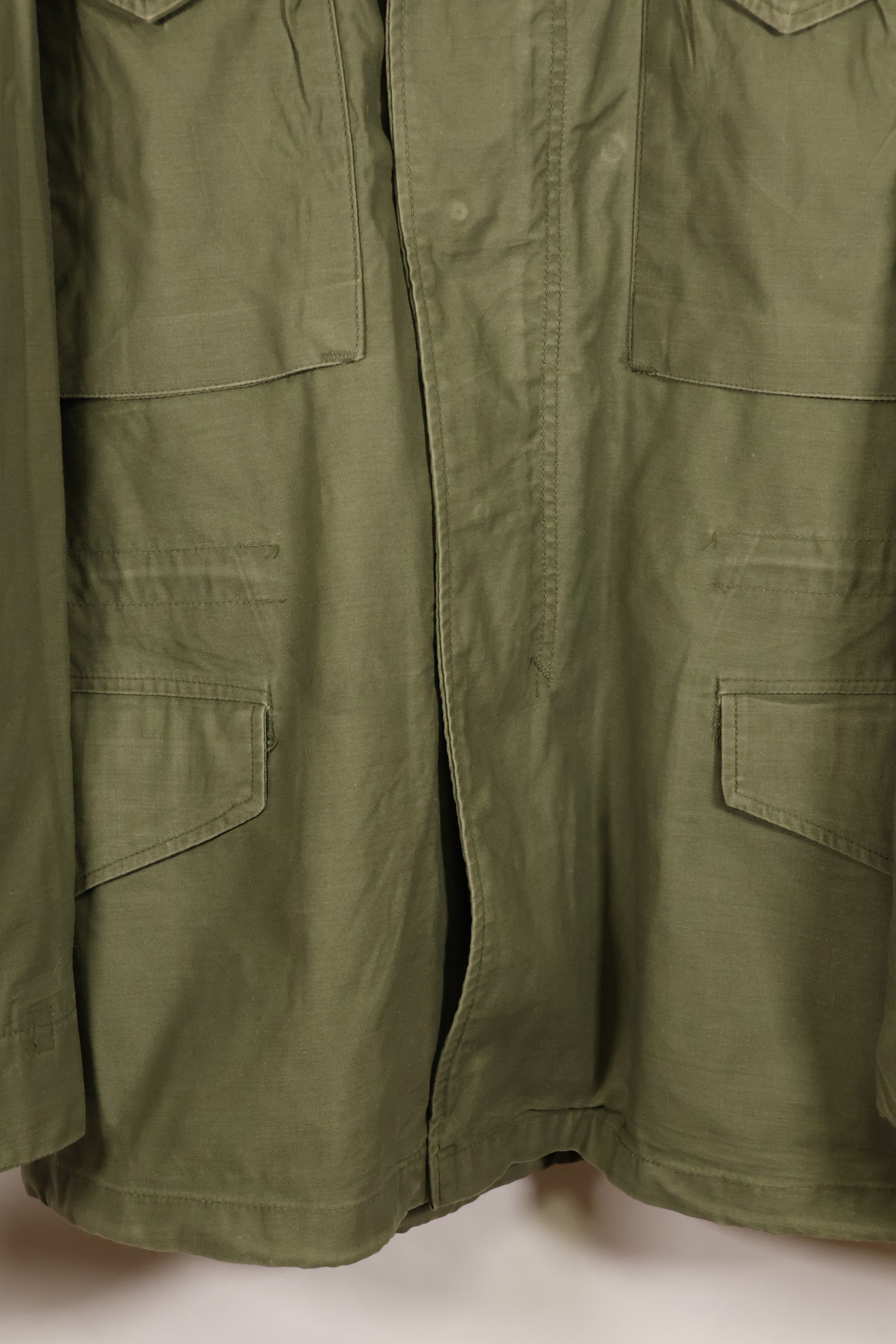 1970s Lot, Estimated M-R, 3rd Model M65 Field Jacket, Shows Heavy Wear, Used