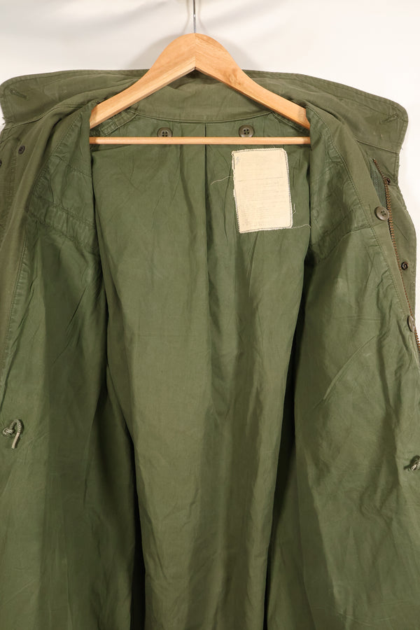 1970s Lot, Estimated M-R, 3rd Model M65 Field Jacket, Shows Heavy Wear, Used